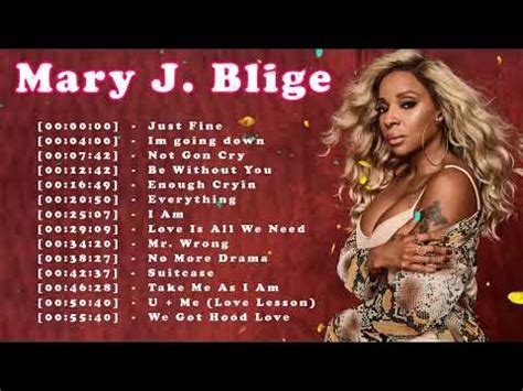 Mary J Blige Greatest Hits - Best Songs Mary J Blige -Mary J Blige Full ...