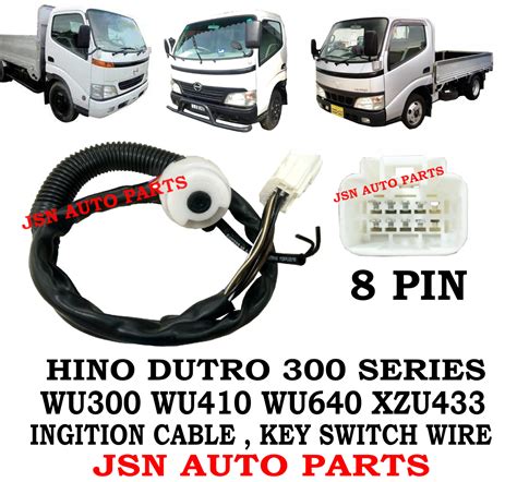 Ignition Switch Wire Hino Dutro Wu300 Wu410 Wu640 Xzu423 Key Switch Base Lorry Truck Lazada