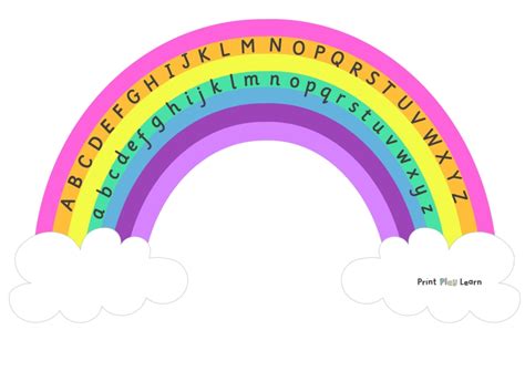 Rainbow Alphabet Upper And Lower Case Printable Teaching Resources