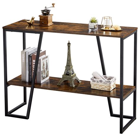 Buy WO Console Table For Entryway Narrow Sofa Table With 2 Tier