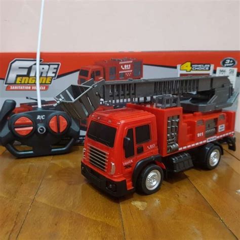 Jual Remote Control Mobil Pemadam Kebakaran Tc Truck Fire Rescue Di