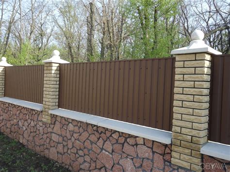 Секционный забор из металлопрофиля купить в Гродно - Булыко Строй