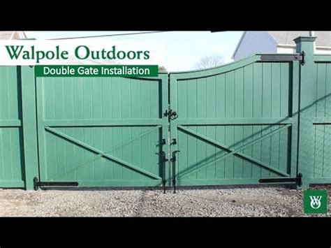 Walpole Outdoors Double Gate Installation Youtube