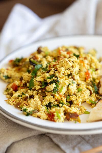 Tofu Bhurji Vegan Bhurji Indian Breakfast Scramble Vegan Richa