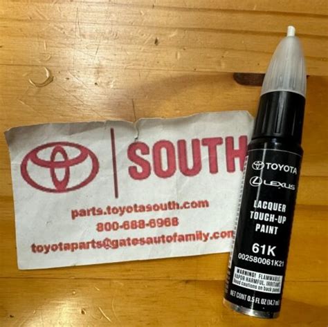 Genuine Toyota Lexus Touch Up Paint ASPHALT 00258 0061K 21 61K EBay