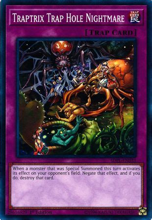 Traptrix Trap Hole Nightmare Yugioh Trollandtoad