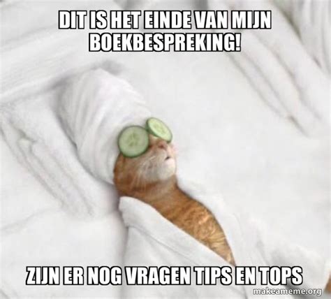 Dit Is Het Einde Van Mijn Boekbespreking Zijn Er Nog Vragen Tips En