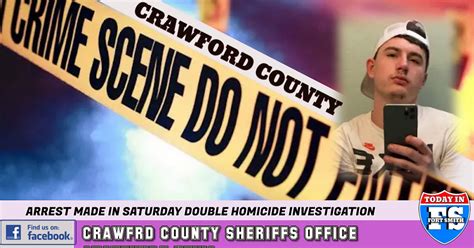 Twenty-five -year-old arrested in connection with "targeted" double homicides in Crawford County