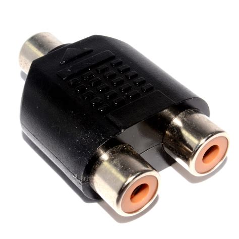 Kenable Rca Phono Twin Sockets To Mm Mono Jack Socket Adapter