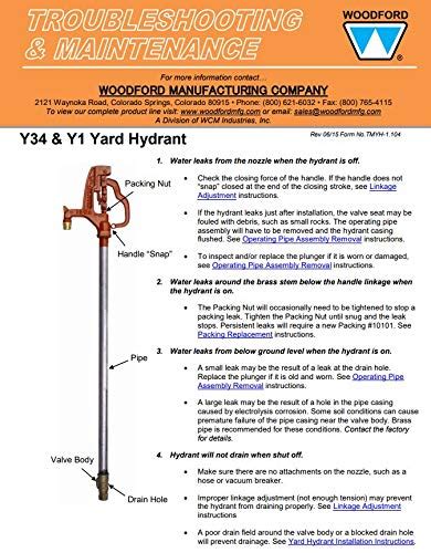 Y34 4 Yard Hydrant Freezeless 4 Ft Bury Depth 84 5 Inch Length Overall