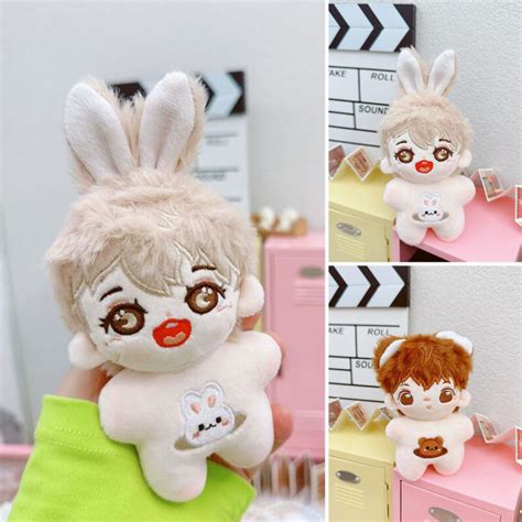 Soft Cotton Doll Naked Cotton Doll Fluffy Hair Anime Boy Doll Toy Cute Plushie With Colorful
