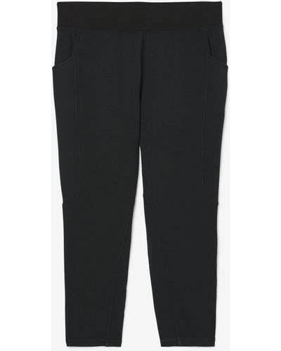 Black Fila Pants Slacks And Chinos For Women Lyst