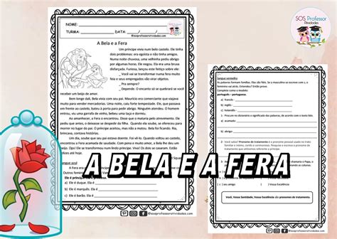 Texto De Conto De Fada - A Bela e a Fera - SOS Professor Atividades - Conto de fadas