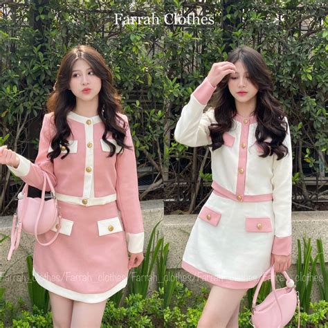 SET DẠ TIỂU THƯ TWEET SANG CHẢNH ROSE SIÊU HOT Shopee Việt Nam
