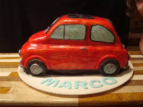 Le Torte Decorate Torta Vecchia Fiat Cinquecento