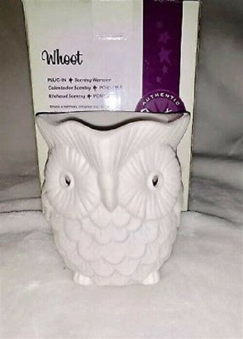 Scentsy Plug In Warmer Nightlight ~ Whoot ~ White Owl ~ New In Box Ebay