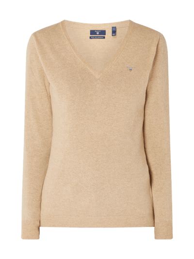 Gant Pullover Aus Wolle Sand Online Kaufen