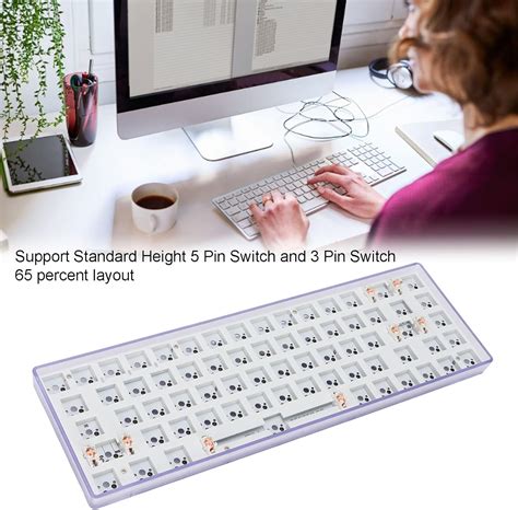 Buy Yoidesu Diy Mechanical Keyboard Kit Keys Hot Swappable Pin Pin Switch Customized