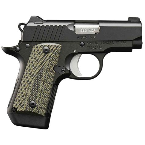 Kimber Micro Tle 380 Auto Acp 2 75in Matte Black Pistol 7 1 Rounds Sportsman S Warehouse