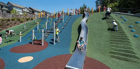 Queenston Park British Columbia Canada Playground Custom Hillside