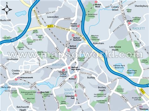 Watford Map - United Kingdom