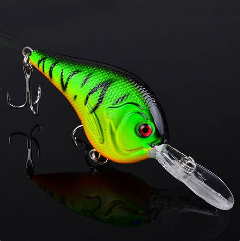 Pcs Frashwater Fishing Crankbaits Crank Minnow Fish Bass Lure Hook