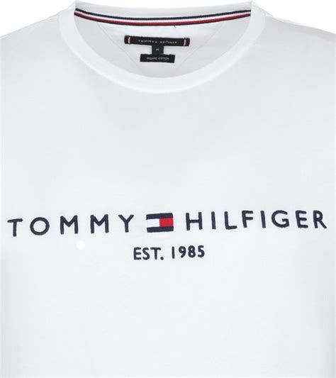 Tommy Hilfiger Logo T Shirt Wit Mw0mw11465 118 Online Bestellen Suitable