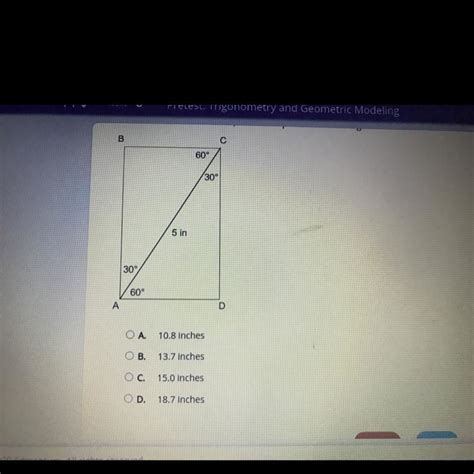 Rounded To The Nearest Tenth What Is The Perimeter Of Rectangle Abcd