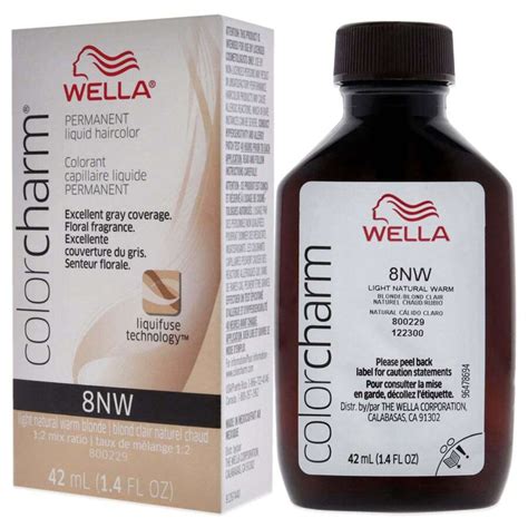 WELLA Color Charm Permanent Liquid Haircolor 8NW Light Natural Warm Blonde By Wella For Unisex