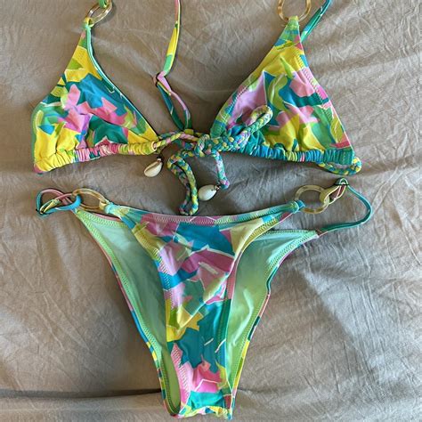 Blackbough Swim Bikini Set Size Small Top And Bottom Depop