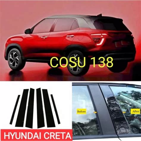 Jual Stiker Sticker Pilar Pintu Jendela PC Hitam Black Piano Hyundai