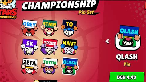 Championship 🏆 Pin Set Brawl Stars Youtube