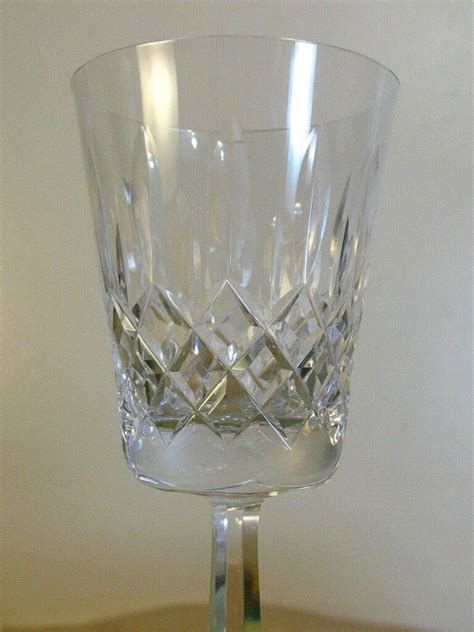 Set Of 5 Galway Crystal Water Goblets Clifden Pattern 7 58 Glasses Plain Base Ebay