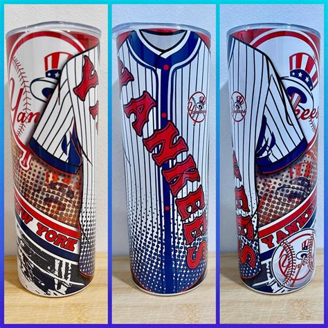 New York Yankees Sublimation 20oz Tumbler Etsy