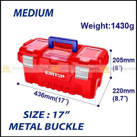 Emtop Plastic Tool Box Mughal Tools House