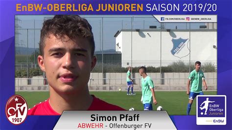 Enbw Oberliga Offenburger Fv Simon Pfaff Youtube