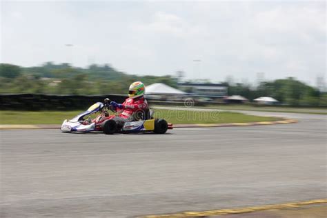 Young Professional Racer with Competing with His Go-kart in a Competition Editorial Stock Photo ...