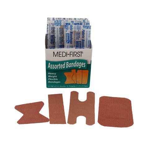 Assorted Heavy Weight Flexible Bandages - 20/box • First Aid Supplies ...