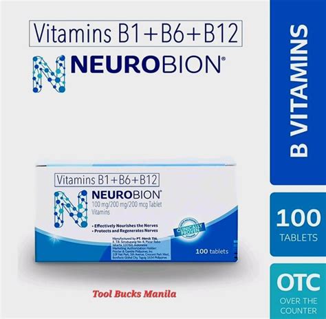 Neurobion B Vitamins B1 B6 B12 Tablet 100 S Nerve Care Lazada Ph