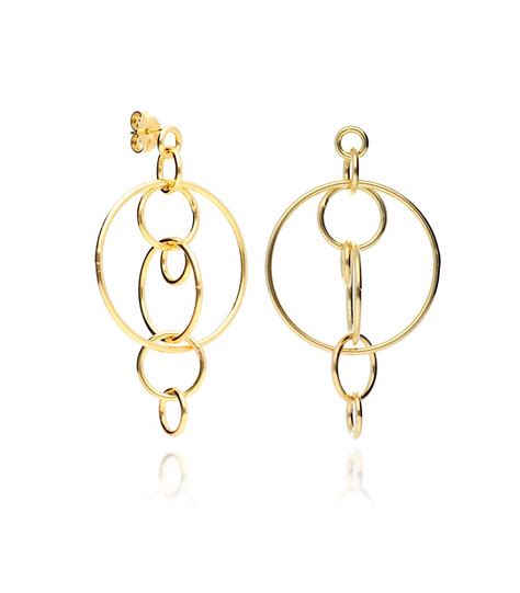 Golden Multi Hoop Earrings Hago Jewelry