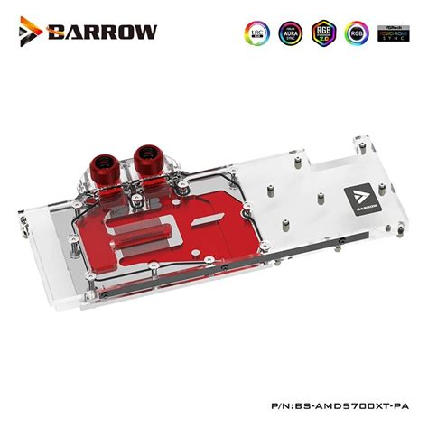 Barrow Gpu Water Block For Amd Radeon Rx 5700 Xt Asrock Asus Radeon Rx 5700 Xt 8g Support