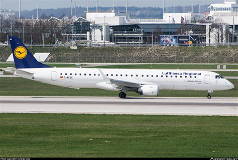 D AEBE Lufthansa Regional Embraer ERJ 195LR ERJ 190 200 LR Photo By