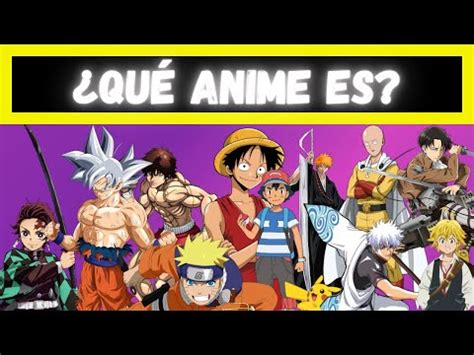 Qué anime es Podrás adivinar el anime por el personaje Test