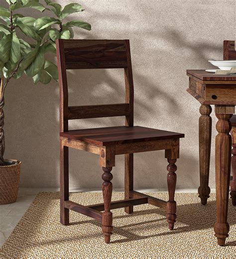 Buy Siramika Sheesham Wood Dining Chair In Provincial Teak Finish Set