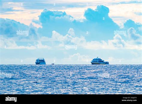 Tour boat speeding at Laccadive Sea.The Laccadive Sea or Lakshadweep ...