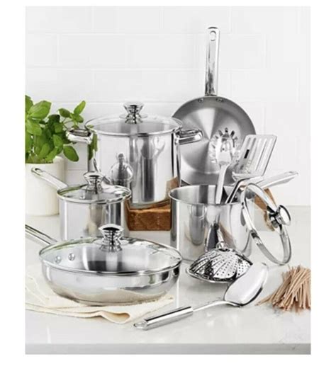 T Fal 13 Piece Ultimate Stainless Steel Cookware Set 2100085601 Flidbe