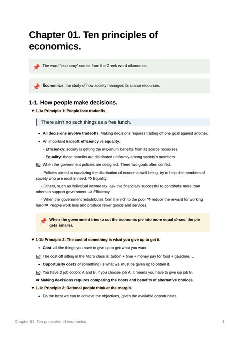 Chapter 01 Ten Principles Of Economics Chapter 01 Ten Principles Of