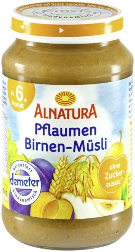 Alnatura Pflaumen Birnen M Sli Von Mytime De F R Ansehen