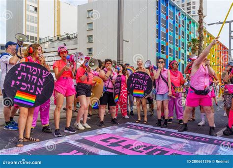 Tel Aviv 2023 Annual Lgbtq Pride Parade Editorial Photo Image Of People Freedom 280661396