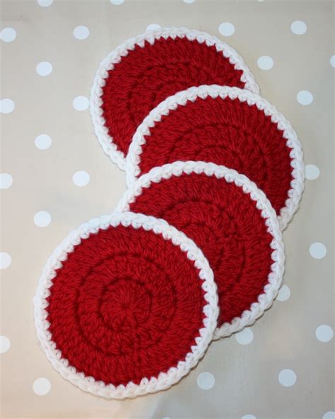 Simple Round Coasters Free Crochet Pattern Mezzacraft Sharing The Art Of Crochet